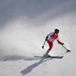 Andrzej Szczęsny na trasie slalomu giganta