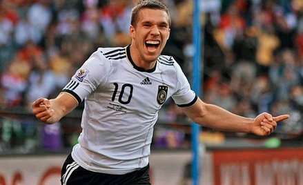 Lukas Podolski na mistrzostwach w RPA zdobył dwie bramki