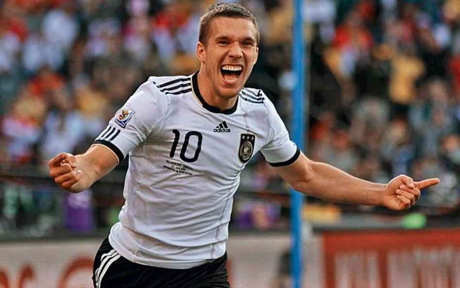 Lukas Podolski na mistrzostwach w RPA zdobył dwie bramki