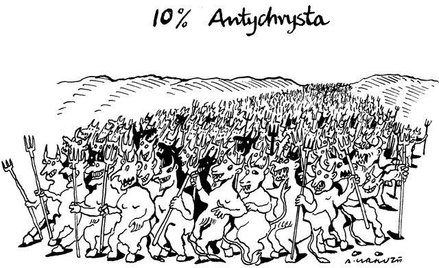 Komentarz rysunkowy. 10% antychrysta