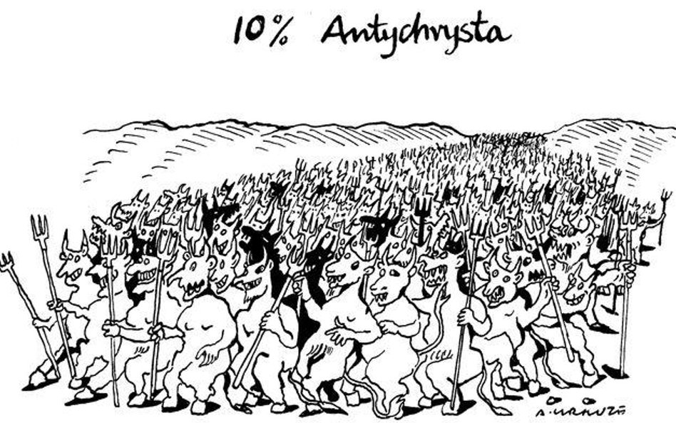 Komentarz rysunkowy. 10% antychrysta