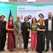 Prezes zarządu NFOŚiGW Dorota Zawadzka- -Stępniak z uczestnikami panelu dyskusyjnego