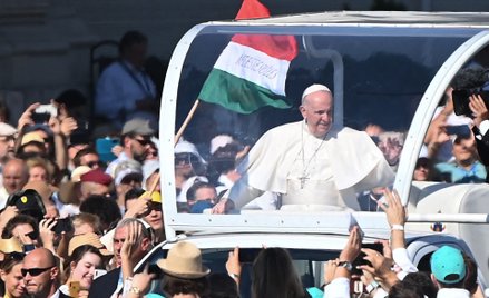 Papież Franciszek w czasie poprzedniej wizyty w Budapeszcie