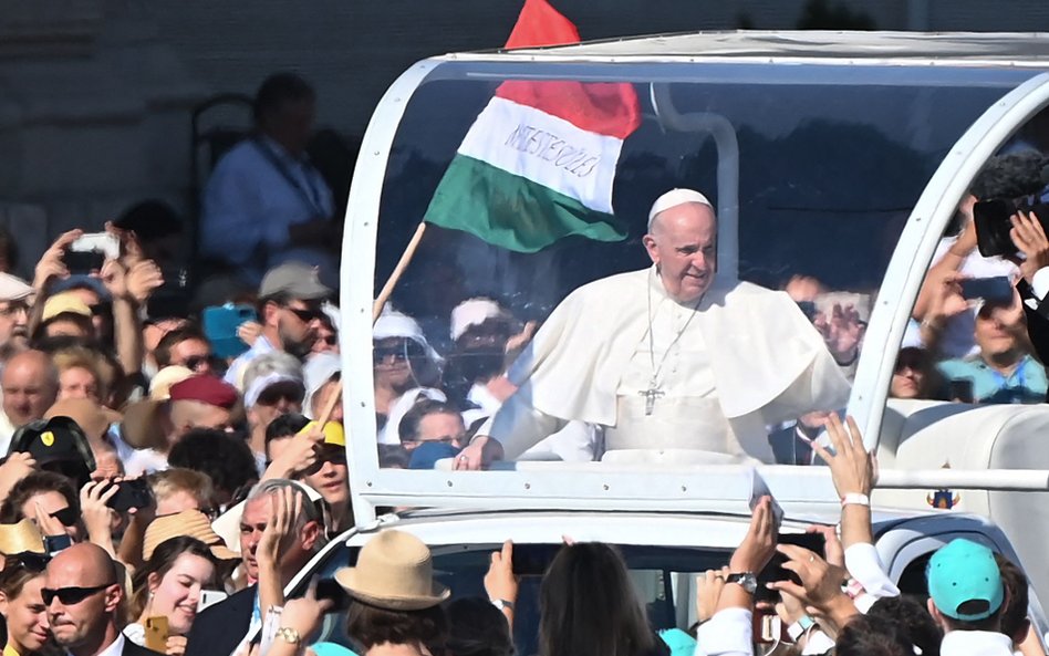 Papież Franciszek w czasie poprzedniej wizyty w Budapeszcie