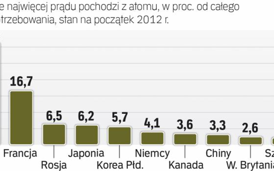 Chiny mają sześć elektrowni atomowych