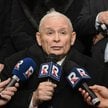 Prezes PiS Jarosław Kaczyński przed siedzibą Trybunału Konstytucyjnego w Warszawie