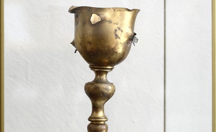 Przestrzelony kielich mszalny elżbietanek z Nysy