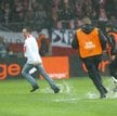 Ze względu na ulewę zaplanowany na wtorek mecz Polska - Anglia trzeba było przełożyć o jeden dzień.