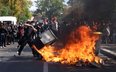 Protest licealistów we Francji przybrał gwałtowną formę