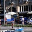 Policja na miejscu strzelaniny w okolicy jednego z hoteli przy ulicy Święty Marcin w Poznaniu