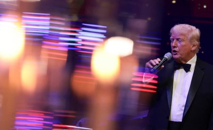 Donald Trump podczas noworocznego przyjęcia w Mar-a-Lago