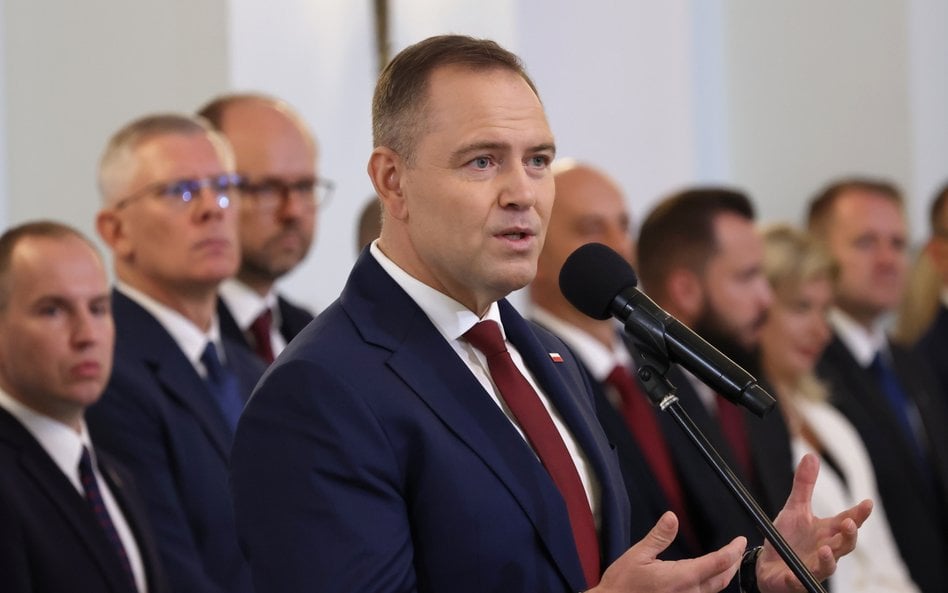 Prezydent RP Karol Nawrocki podczas uroczystości powołania swoich doradców