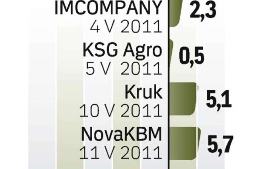 Nieudany pierwszy dzień notowań PBO Anioła