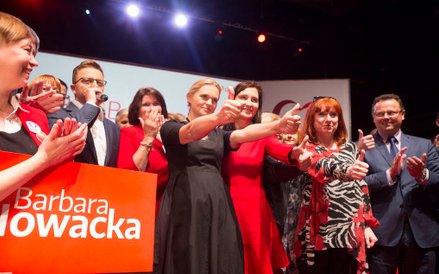 Konwencja wyborcza Zjednoczonej Lewicy w Łodzi, podczas której przewodniczącą i kandydatką koalicji 