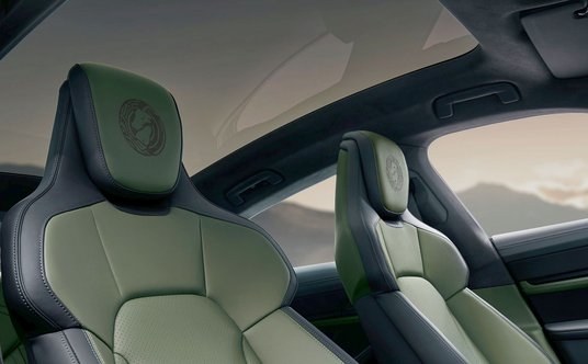 Logo LongMa można zobaczyć na nakładkach progów, w grafice wyświetlanej na podłożu po otwarciu drzwi