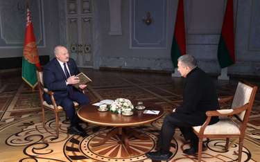 Łukaszenko w rozmowie z Władimirem Sołowiewem