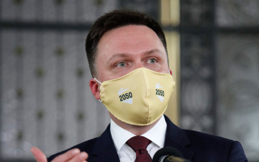 Hołownia: Kaczyński wokół 6 tys. zł brutto kreśli nową linię, przez którą ma przebiegać podział Polski