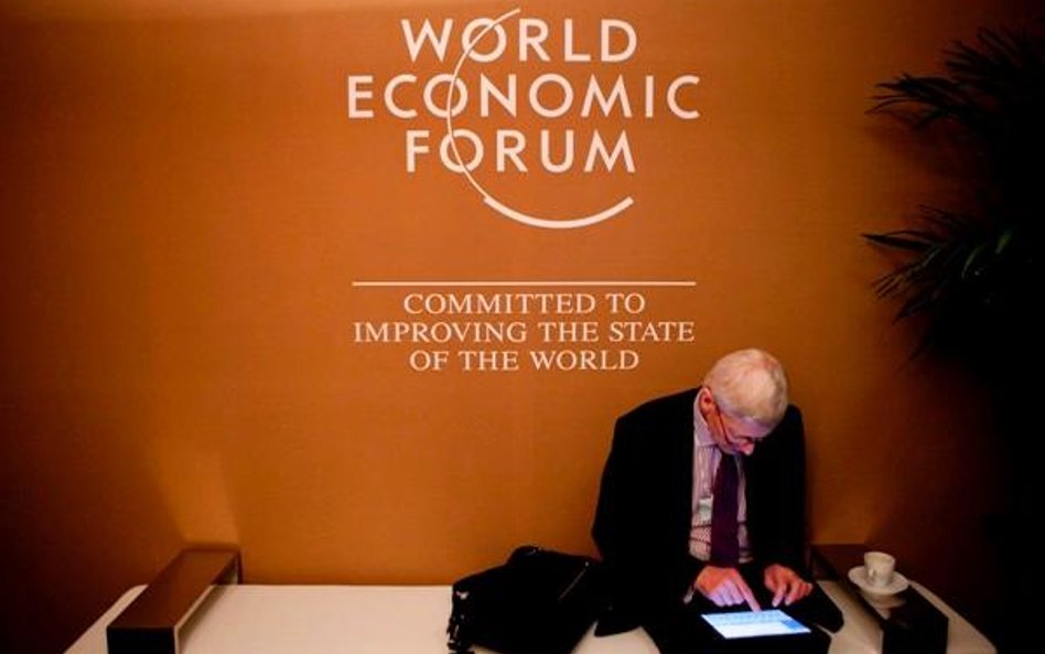 tablet I smartfony sa powszechne na forum w Davos