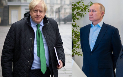Boris Johnson i Władimir Putin