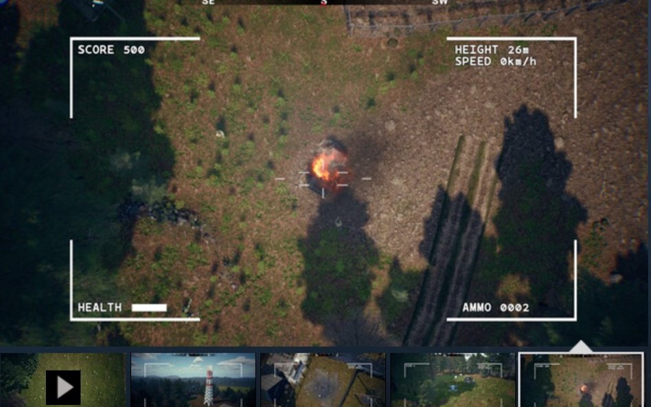 „Death From Above” to zręcznościowy symulator drona. Przy tworzeniu gry twórcy współpracują z organi