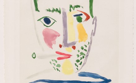 Pablo Picasso, „Palacz” , akwatinta barwna, papier 1964