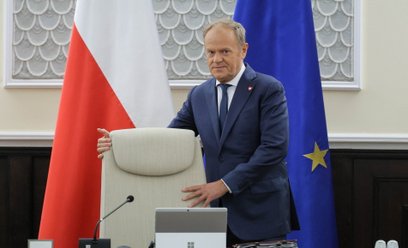 Premier Donald Tusk na posiedzeniu rządu
