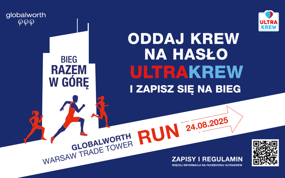 W niedzielę 24 sierpnia krwiodawcy mogą sprawdzić się w nietypowym, warszawskim biegu