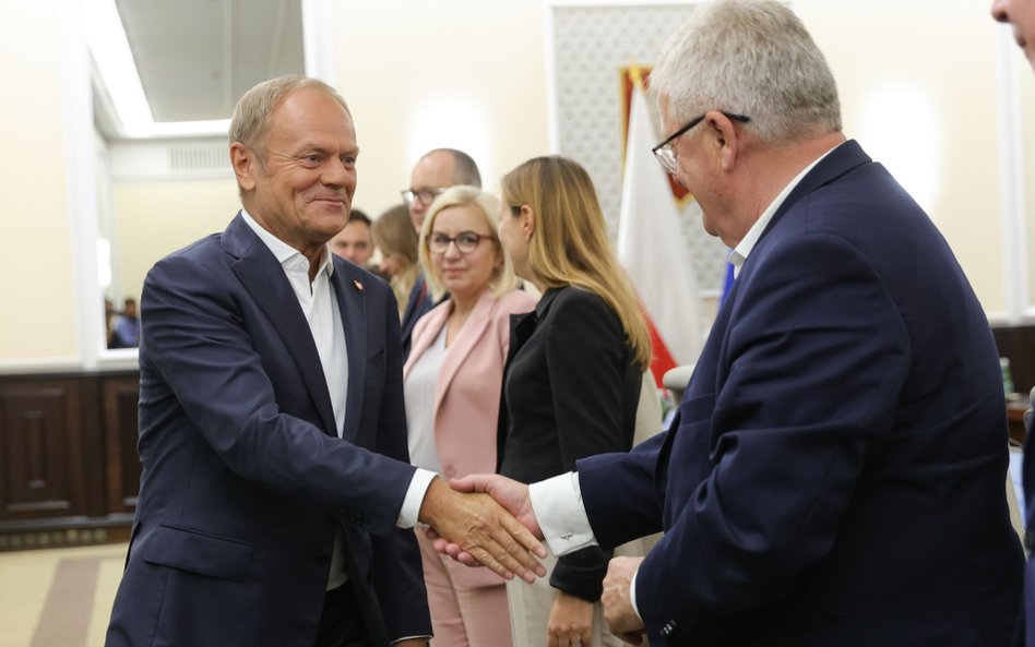 Donald Tusk na posiedzeniu rządu