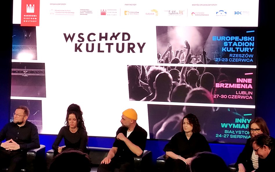 Na konferencji prasowej  festiwalu Wschód Kultury