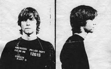 Zdjęcia Kurta Cobaina z archiwum policji