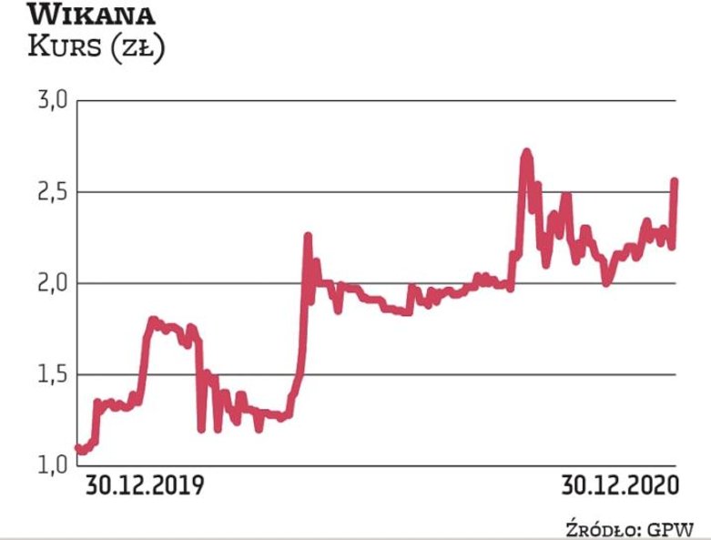 Kurs Wikany w ciągu roku poszybował w górę o 140 proc. Dewelopera próżno szukać na szczycie rankingu