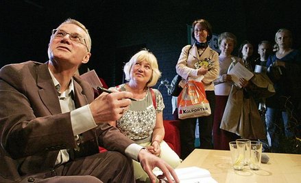 Krzysztof Kolberger podczas spotkania z widzami