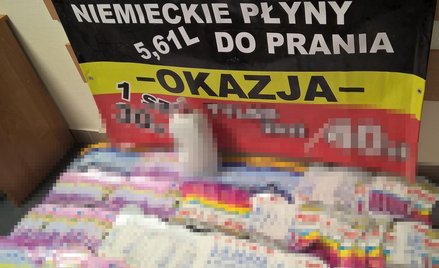 Nielegalny biznes na proszkach do prania