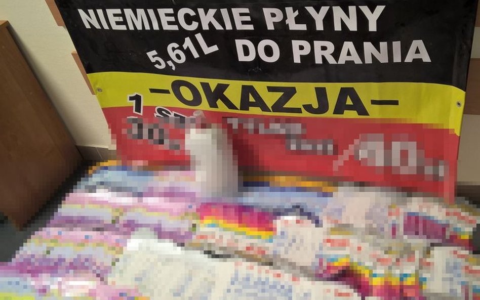 Nielegalny biznes na proszkach do prania