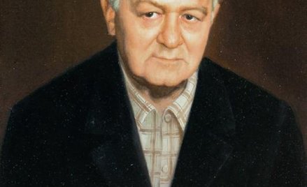 Gustaw Herling-Grudziński. A. Głuszczenko (olej, płótno), 2004, własność Muzeum Narodowego w Kielcac