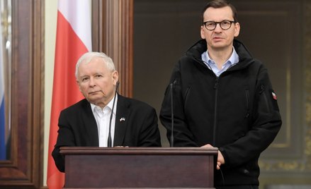 Premier RP Mateusz Morawiecki i wicepremier, prezes PiS Jarosław Kaczyński