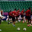Trening Czechów na stadionie we Wrocławiu