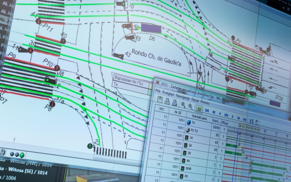 Obserwujący ruch w Warszawie widzą go czasie rzeczywistym. Umozliwia to szybką reakcję operatora