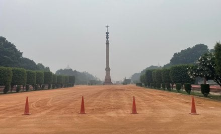 Kolumna Jaipur przy pałacu prezydenckim (Rashtrapati Bhavan) w Nowym Delhi. Została wzniesiona jako 