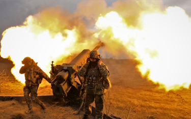 Ukraińscy artylerzyści w rejonie Bachmutu