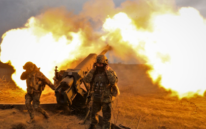 Ukraińscy artylerzyści w rejonie Bachmutu