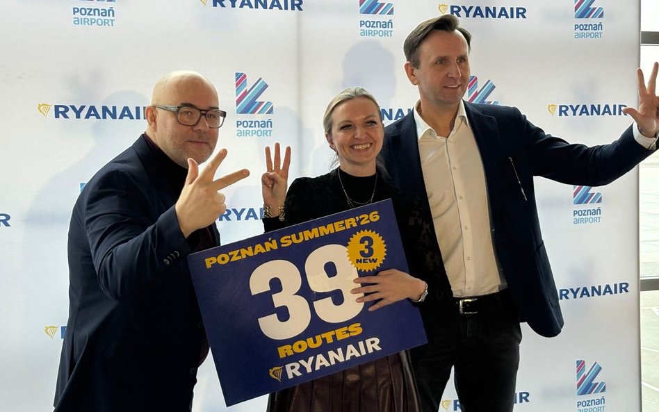 W nadchodzącym sezonie letnim Ryanair uruchomi z Portu Lotniczego Poznań-Ławica 39 tras