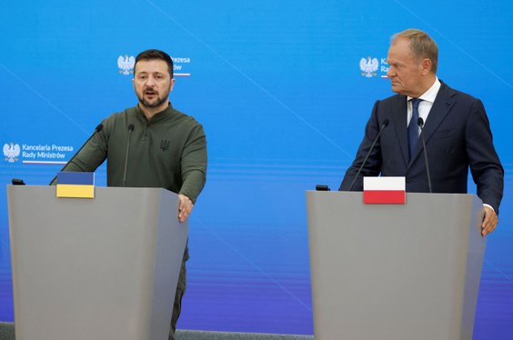 Premier Donald Tusk i prezydent Wołodymyr Zełenski podpisali umowę o współpracy Polski i Ukrainy w d