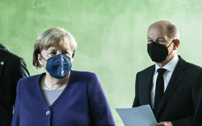 Angela Merkel i Olaf Scholz