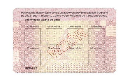 wzór e-legitymacji szkolnej - rewers