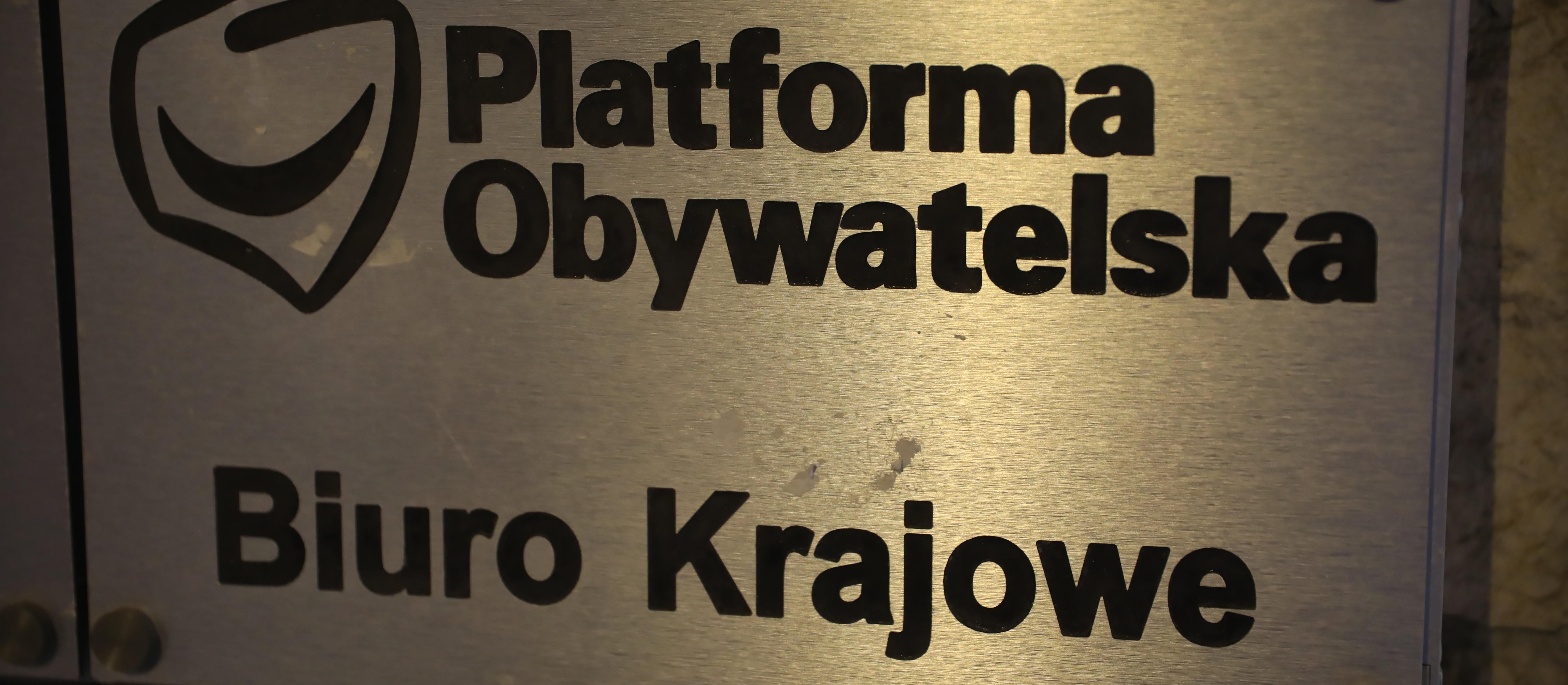 Warszawa: Atak na Biuro Krajowe Platformy Obywatelskiej