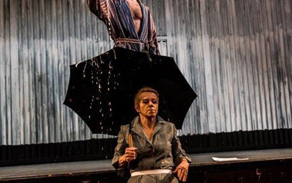 Beata Bandurska i Mirosław Guzowski w spektaklu Jolanty Janiczak.