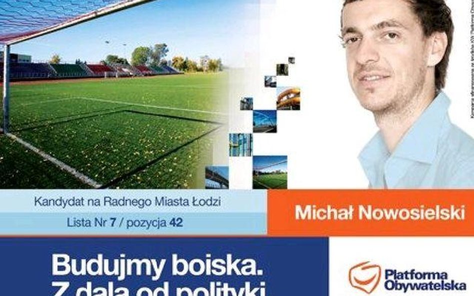 Jeden z wzorcowych plakatów kandydatów PO w wyborach samorządowych