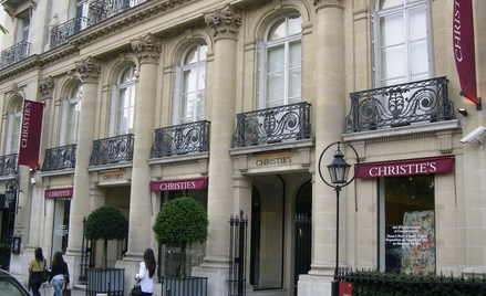 Paryska siedziba Christie's, przy Avenue Matignon, nieopodal Pól Elizejskich.