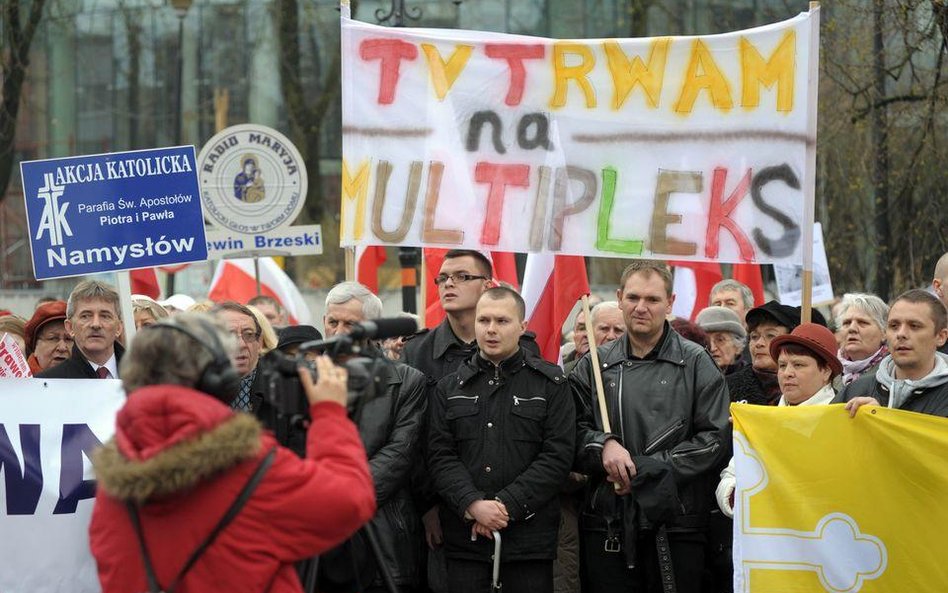 Manifestacja w Opolu, kwiecień 2012